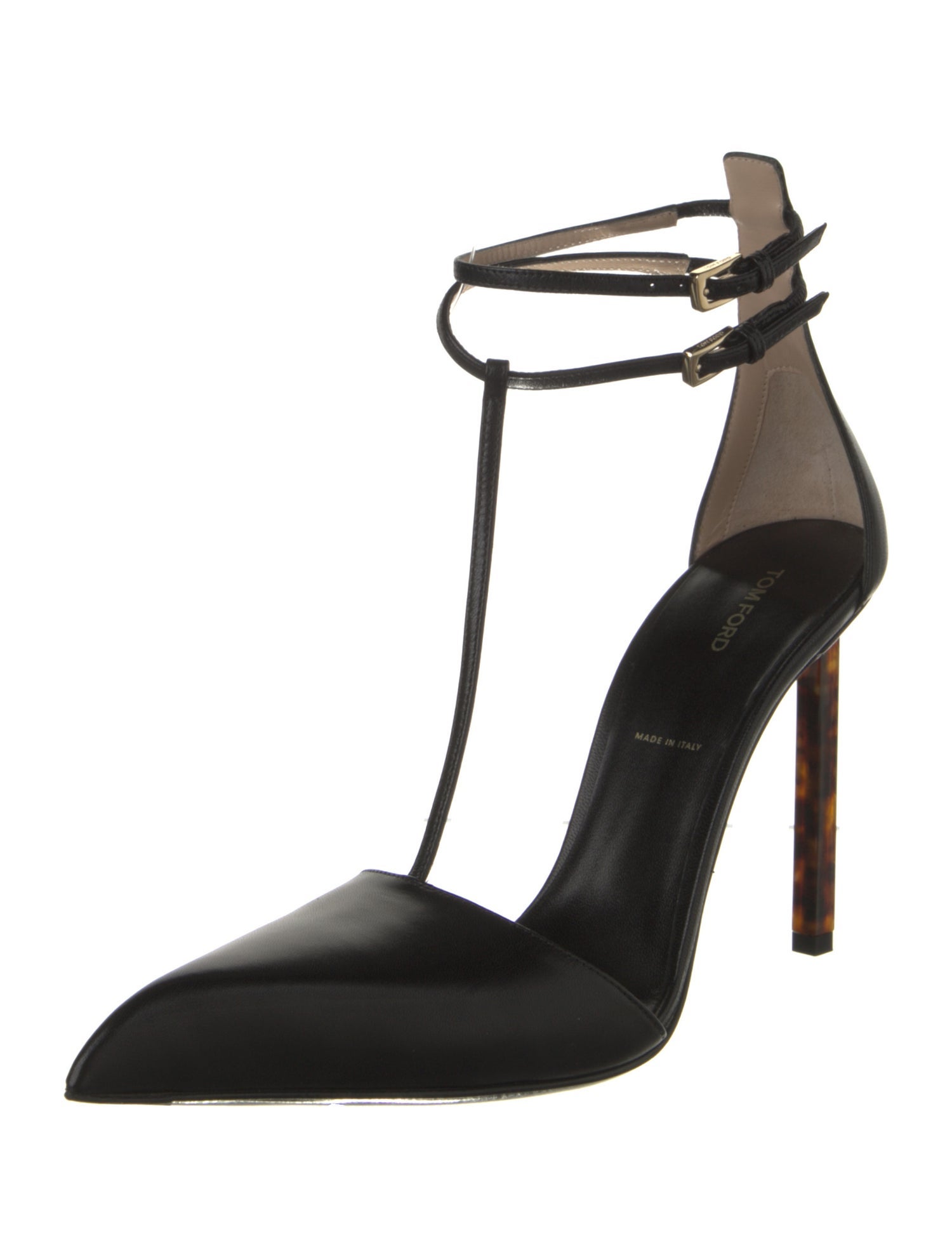 Tom Ford Leather T-Strap Pumps