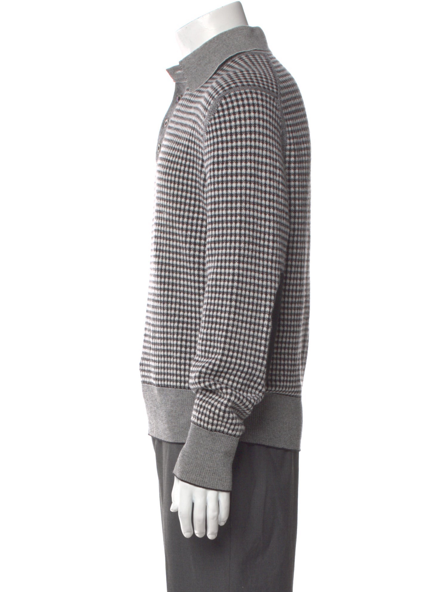Tom Ford Wool Striped Polo Sweater
