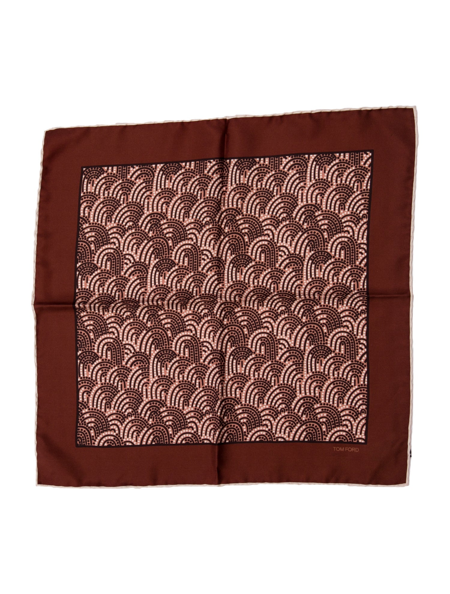 Tom Ford Silk Pattern Pocket Square