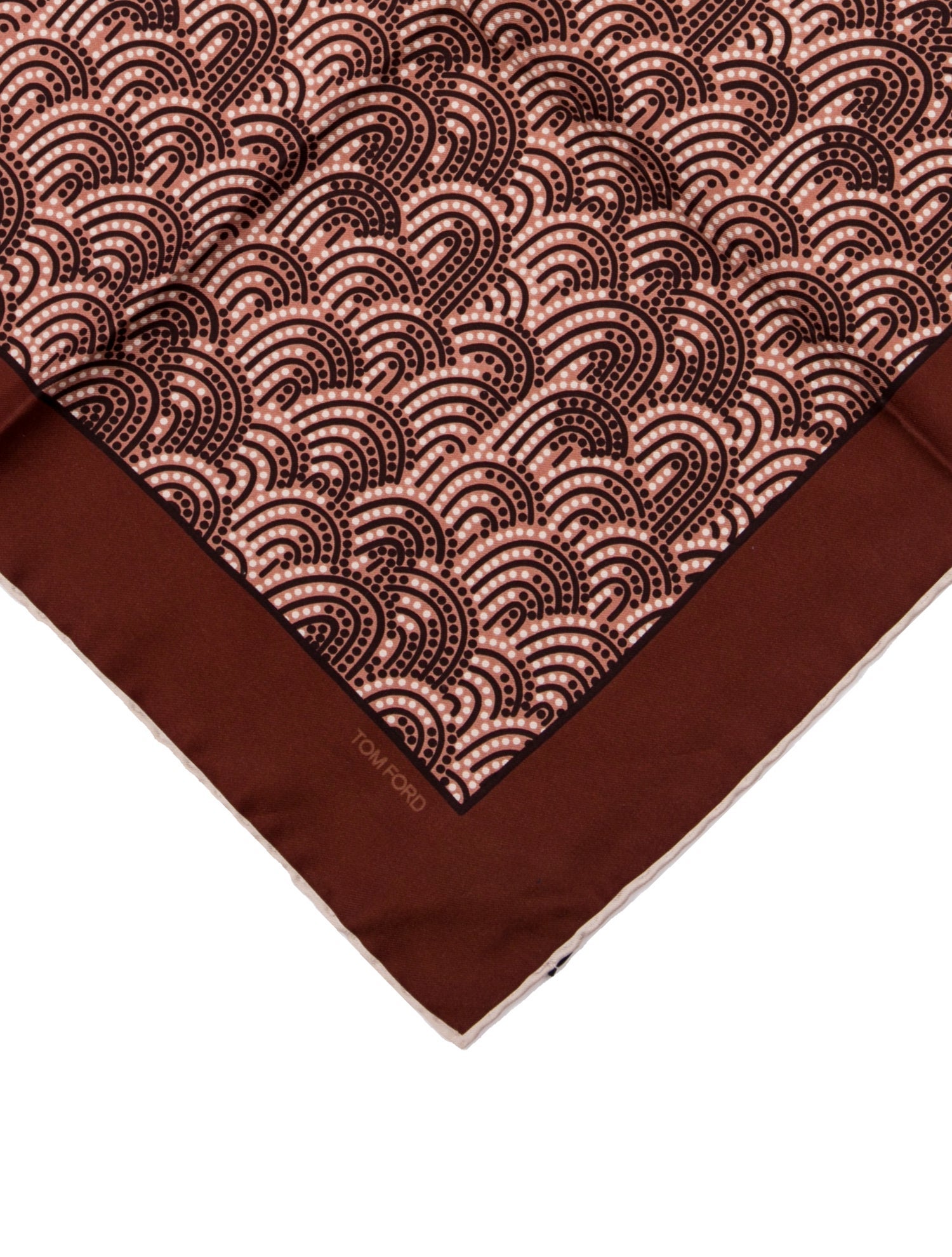 Tom Ford Silk Pattern Pocket Square