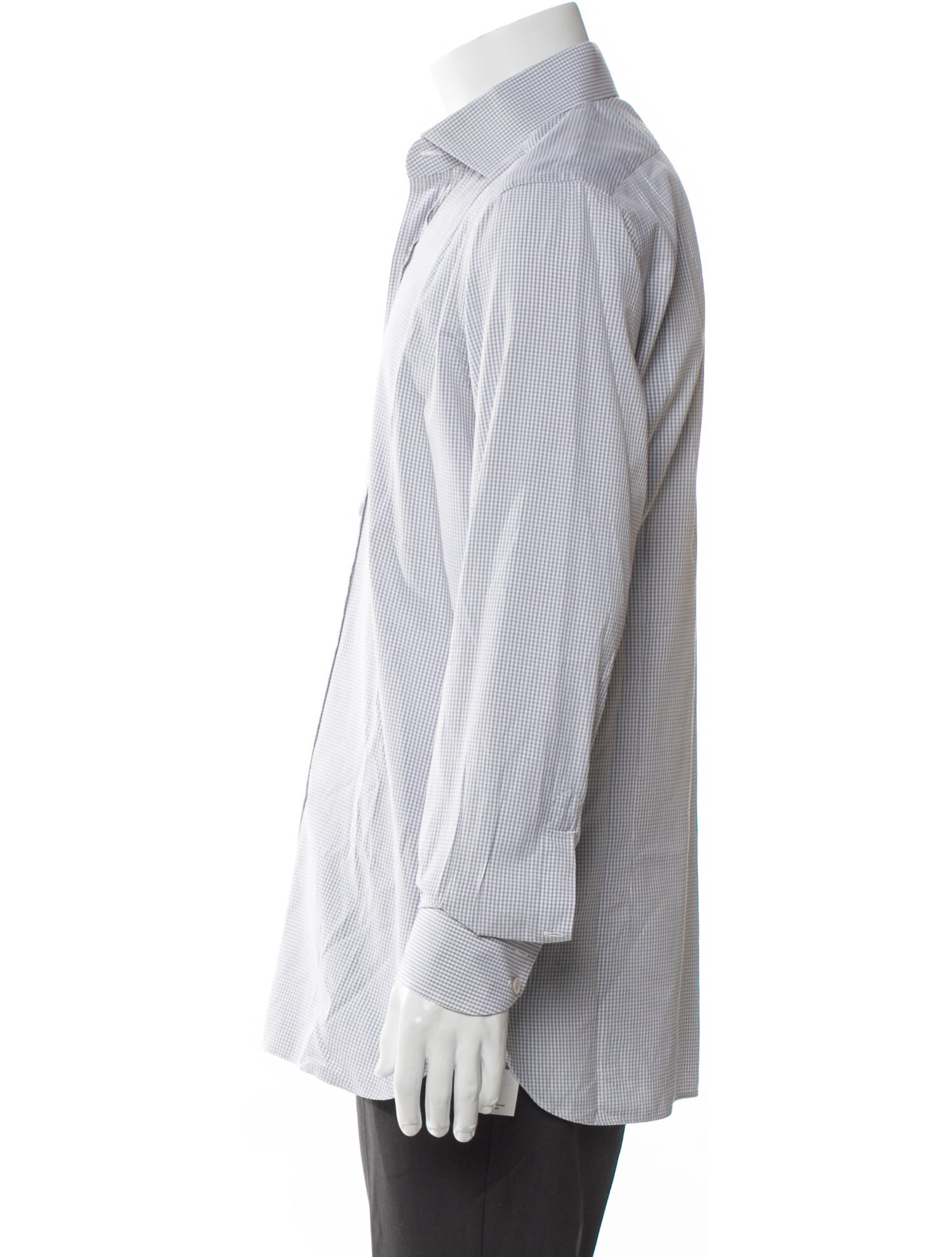 Tom Ford Plaid Print Long Sleeve Shirt