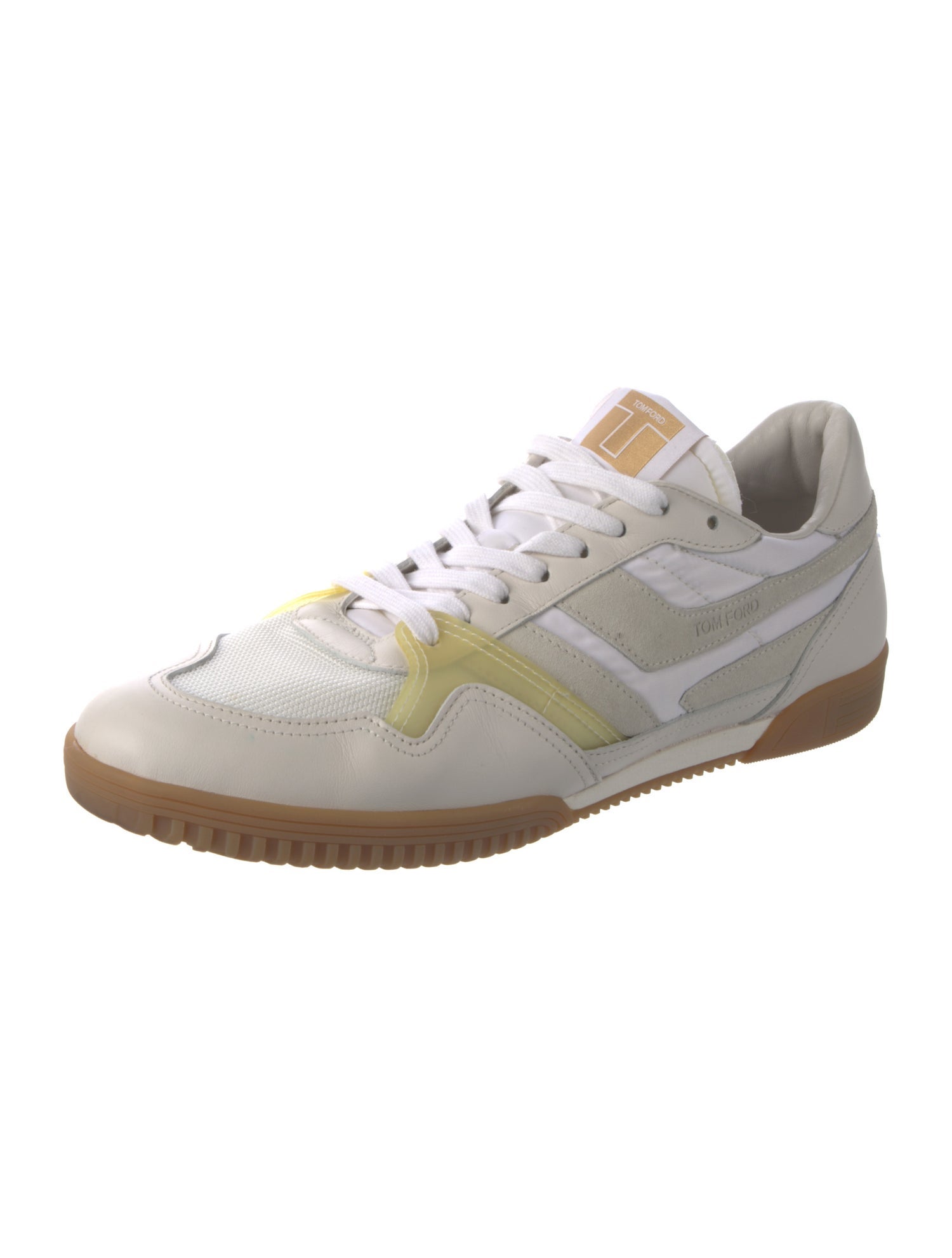 Tom Ford Leather Printed Sneakers