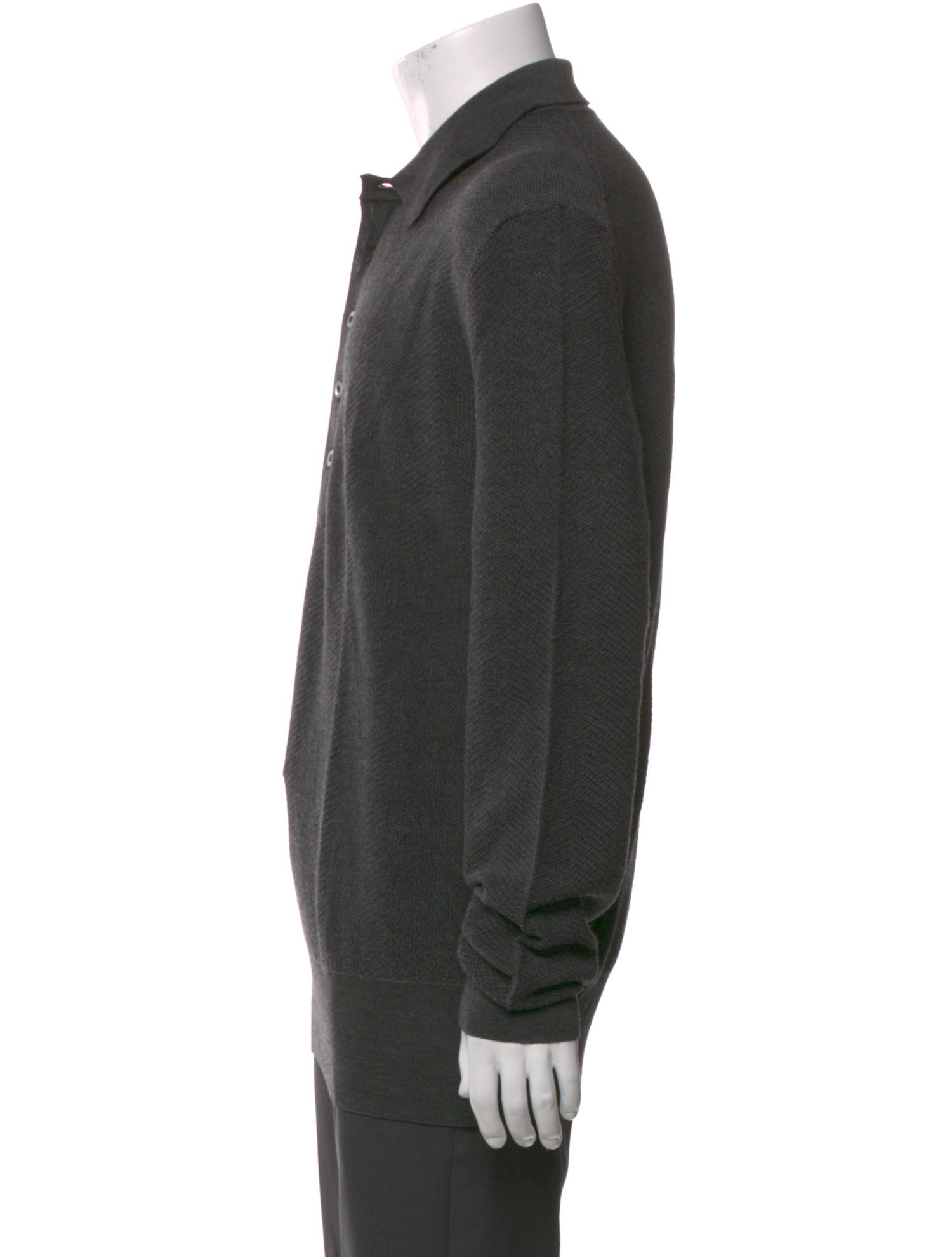 Tom Ford Wool Collar Polo Sweater