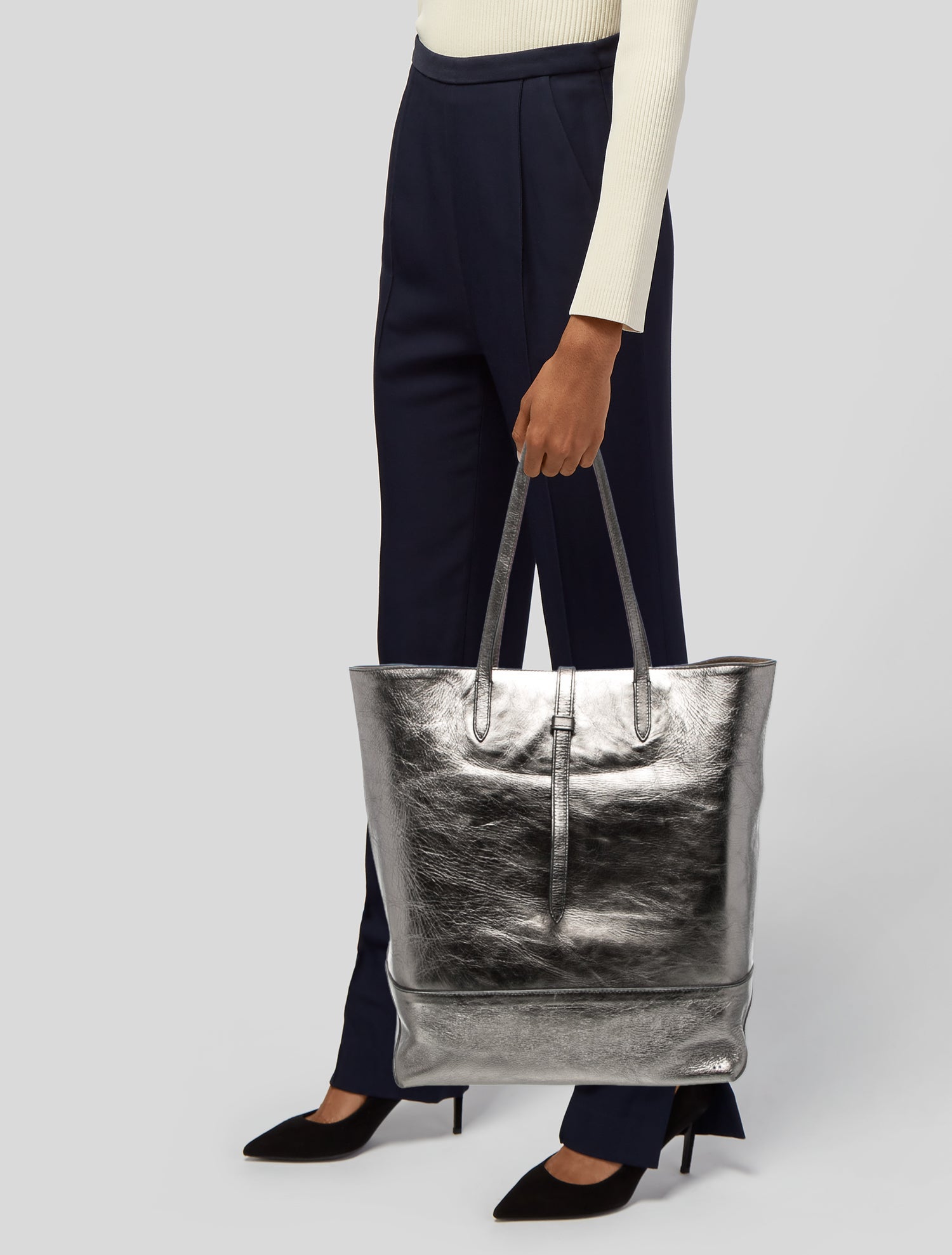 Tomas Maier Leather Bucket Bag