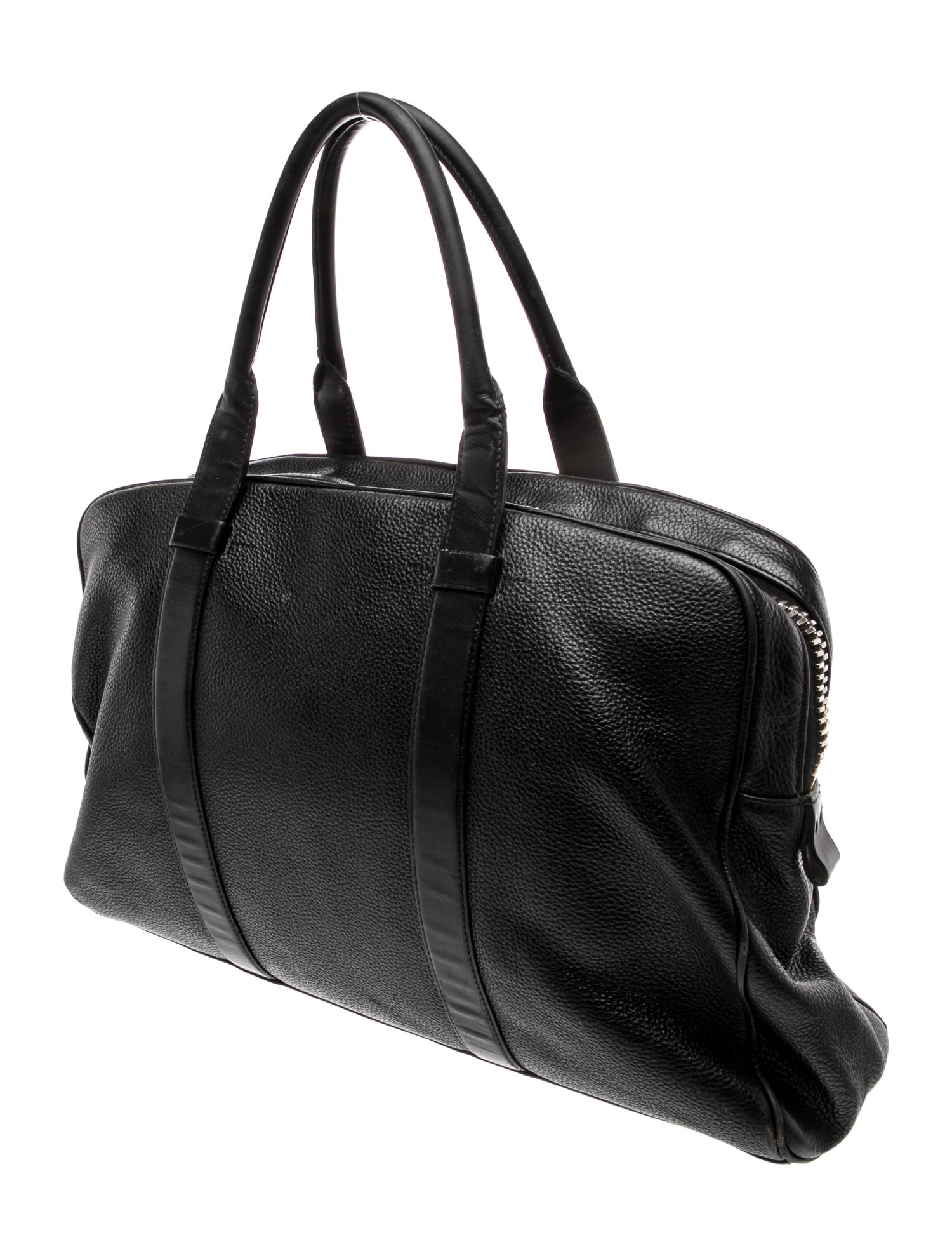 Tom Ford Leather Weekender Bag