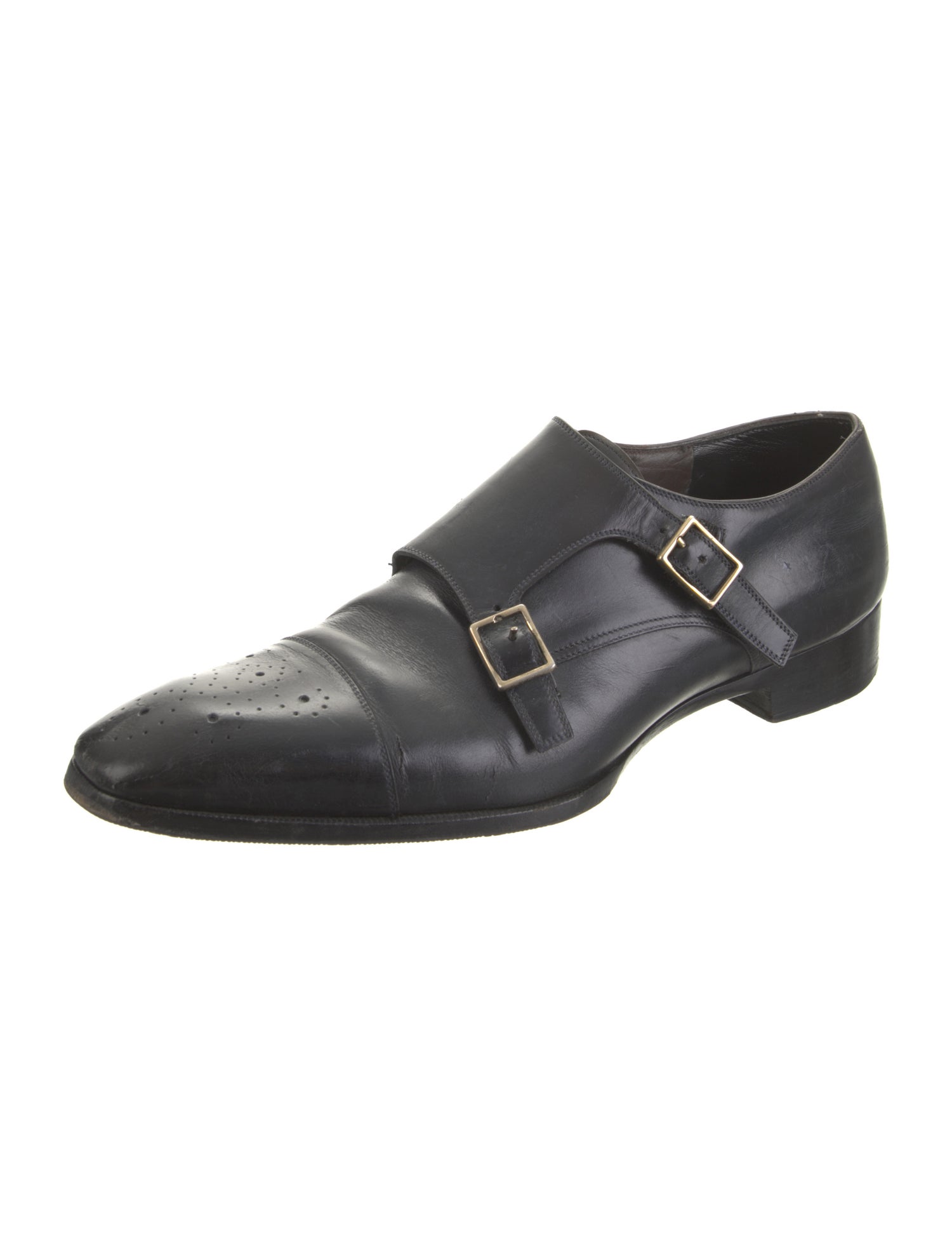 Tom Ford Leather Monk Straps