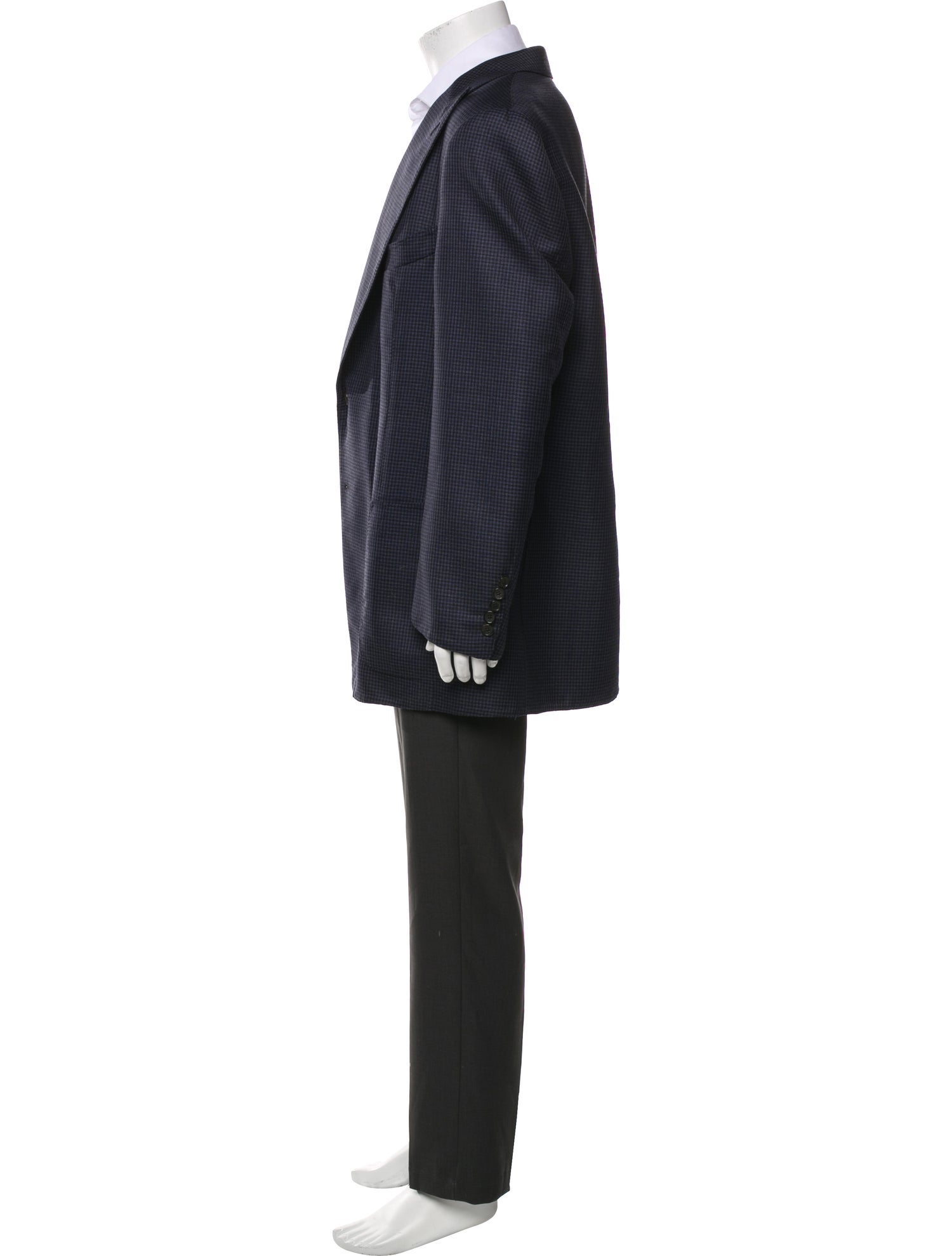 Tom Ford Wool Houndstooth Print Overcoat