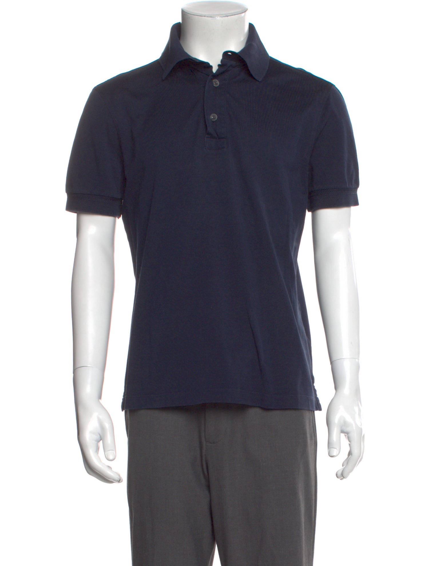 Tom Ford Crew Neck Short Sleeve Polo Shirt