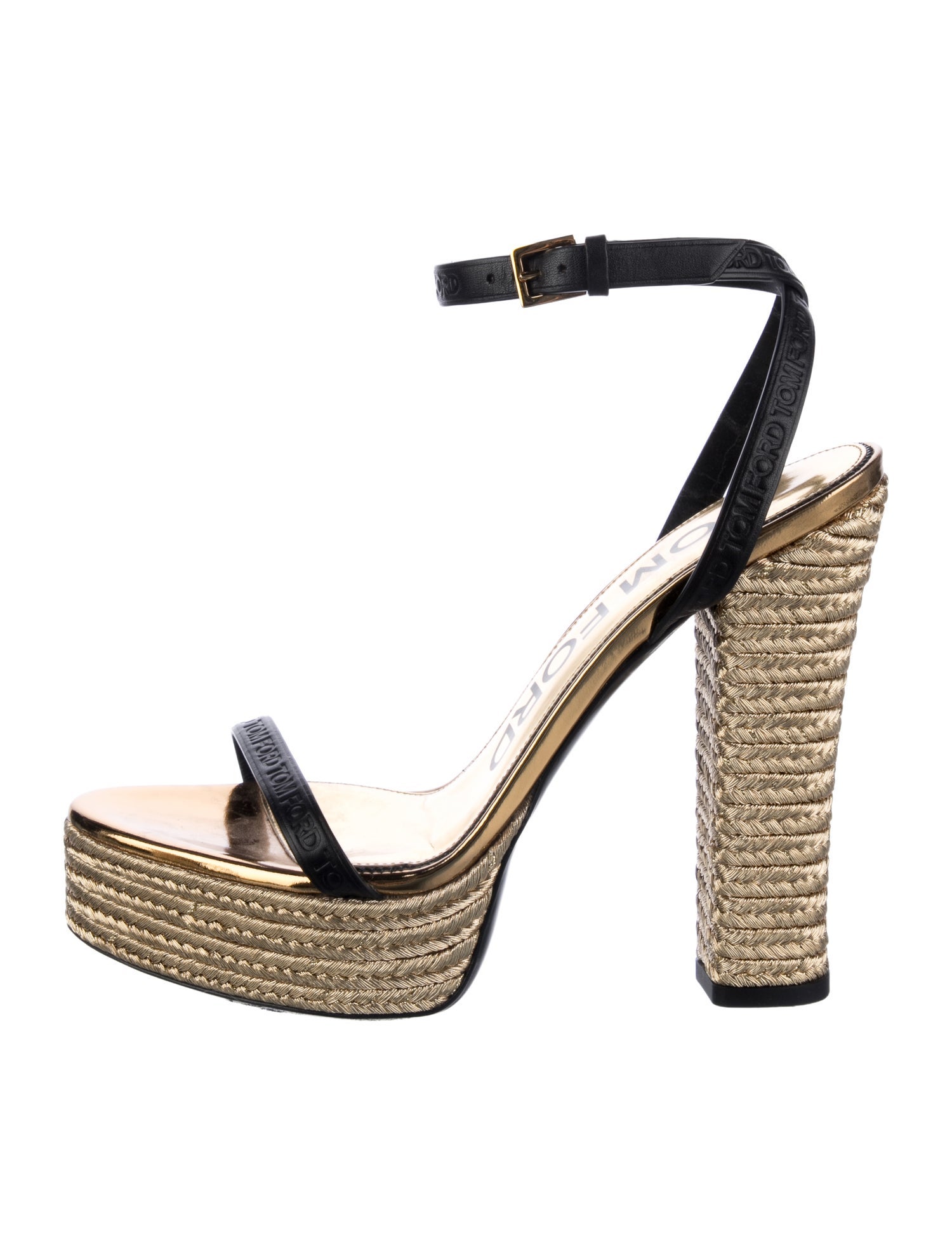 Tom Ford Leather Slingback Sandals