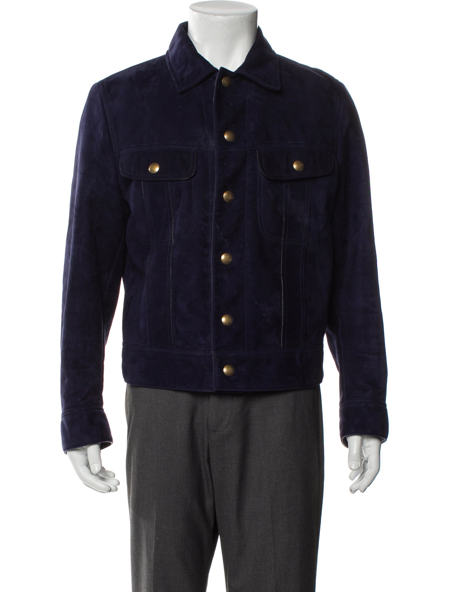 Tom Ford Lamb Leather Trucker Jacket