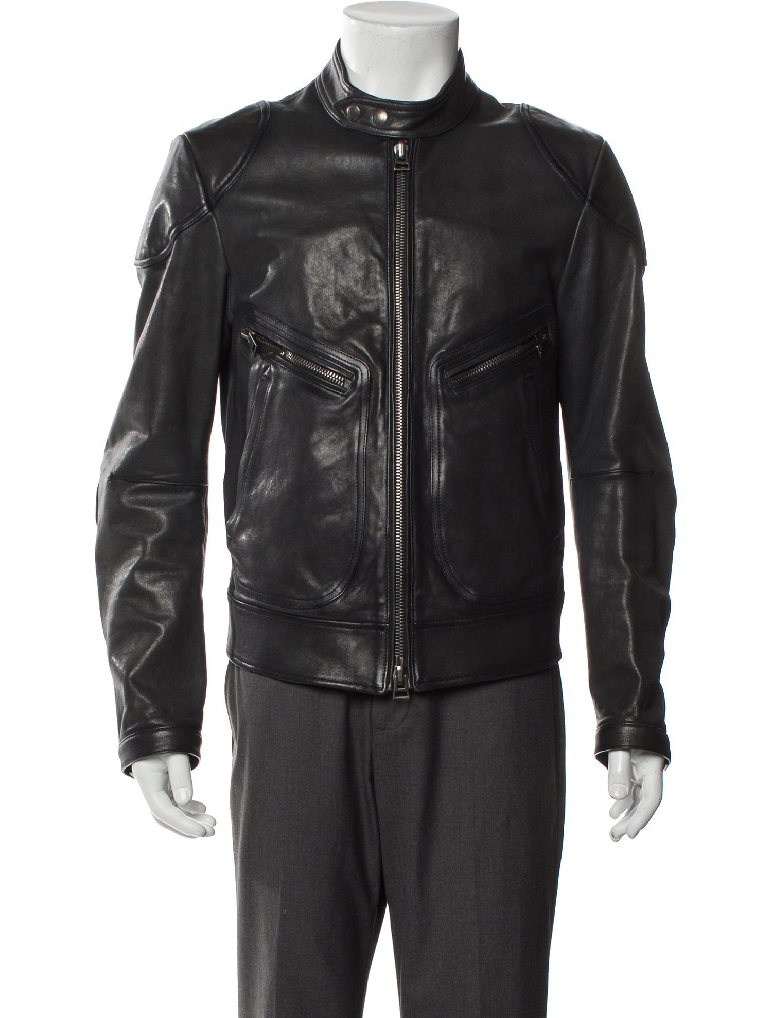 Tom Ford Lambskin Moto Jacket