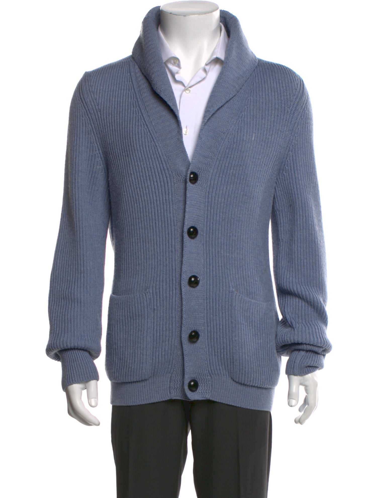 Tom Ford Merino Wool Mock Neck Cardigan