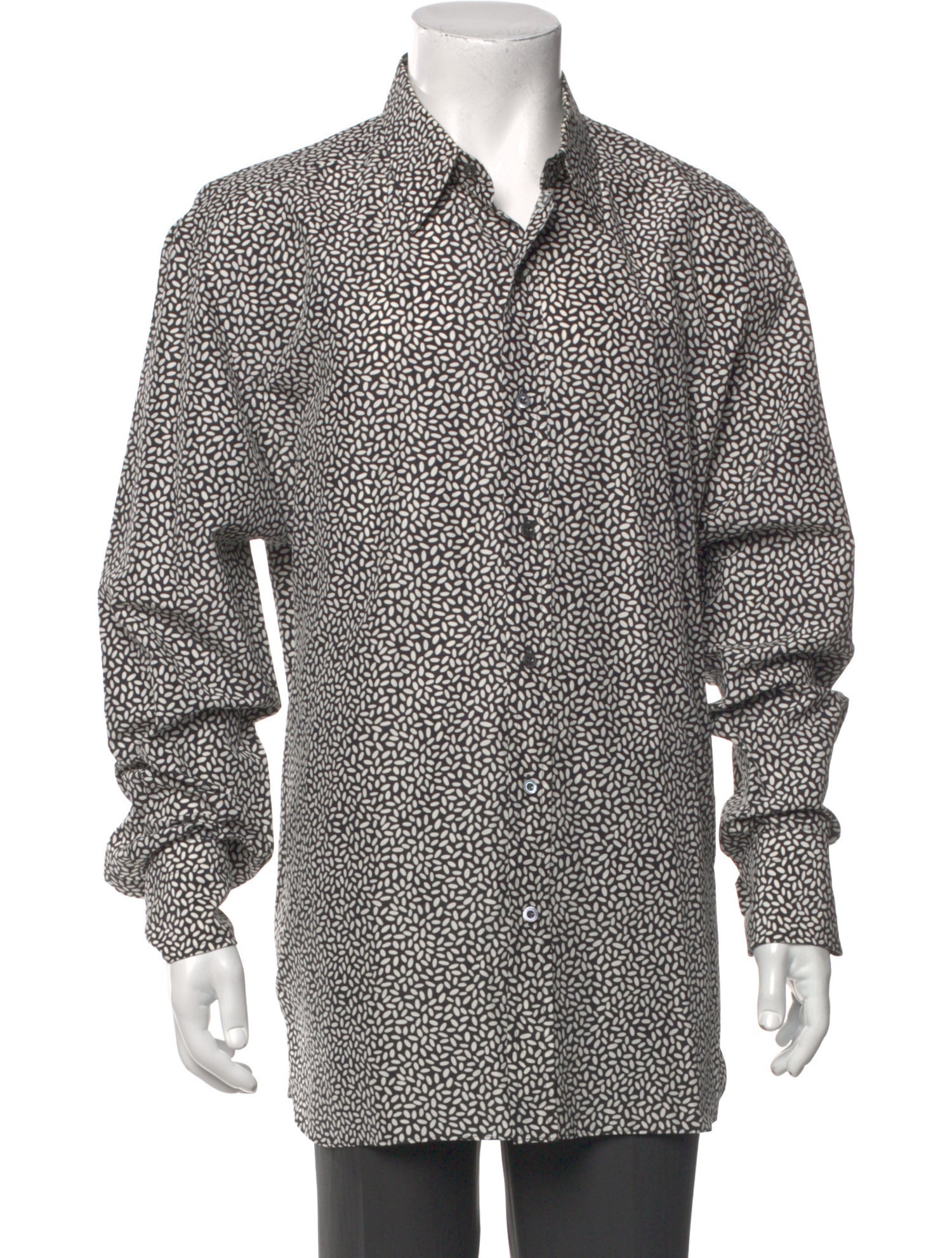 Tom Ford Floral Print Long Sleeve Dress Shirt