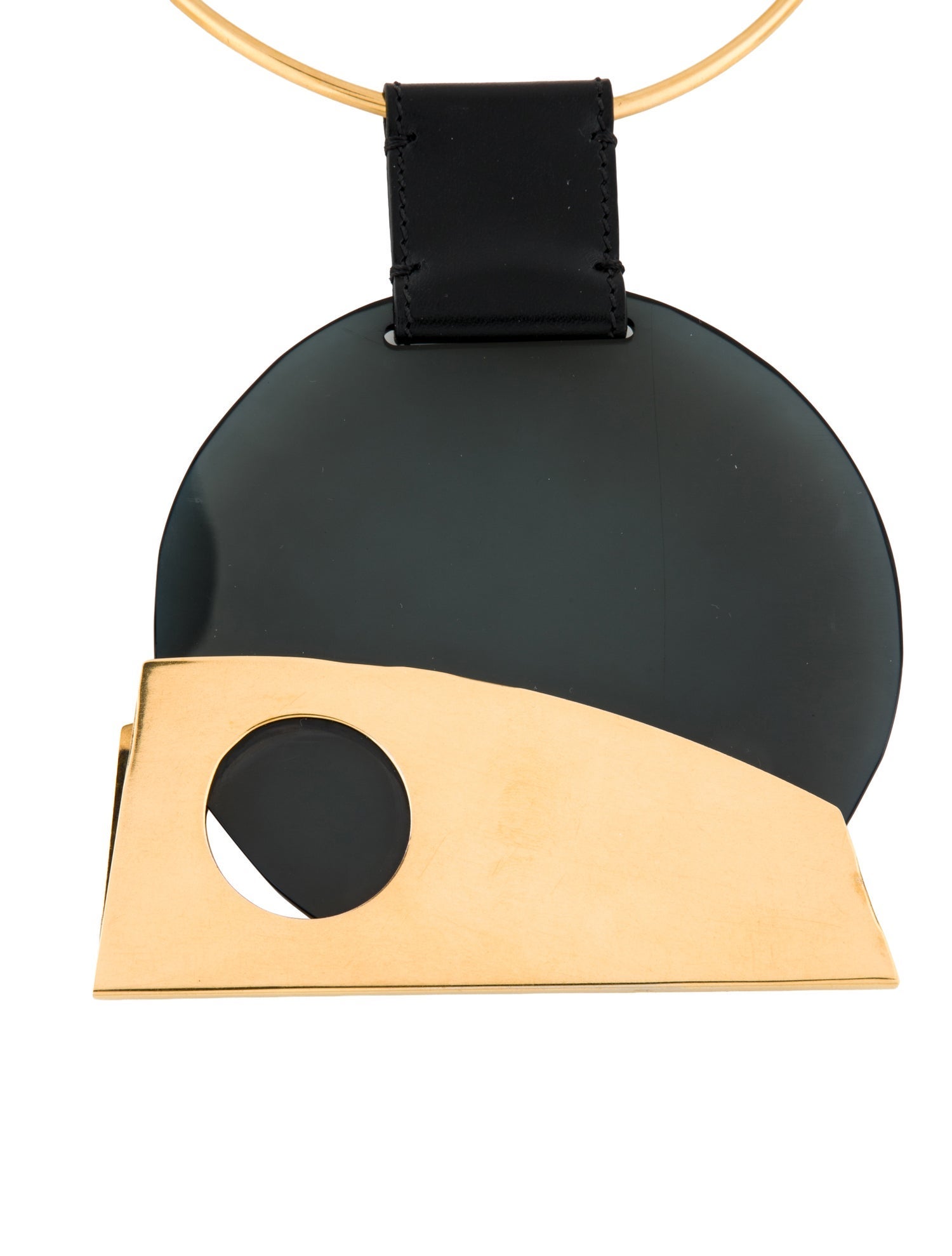 Tom Ford Acrylic & Leather Choker Necklace