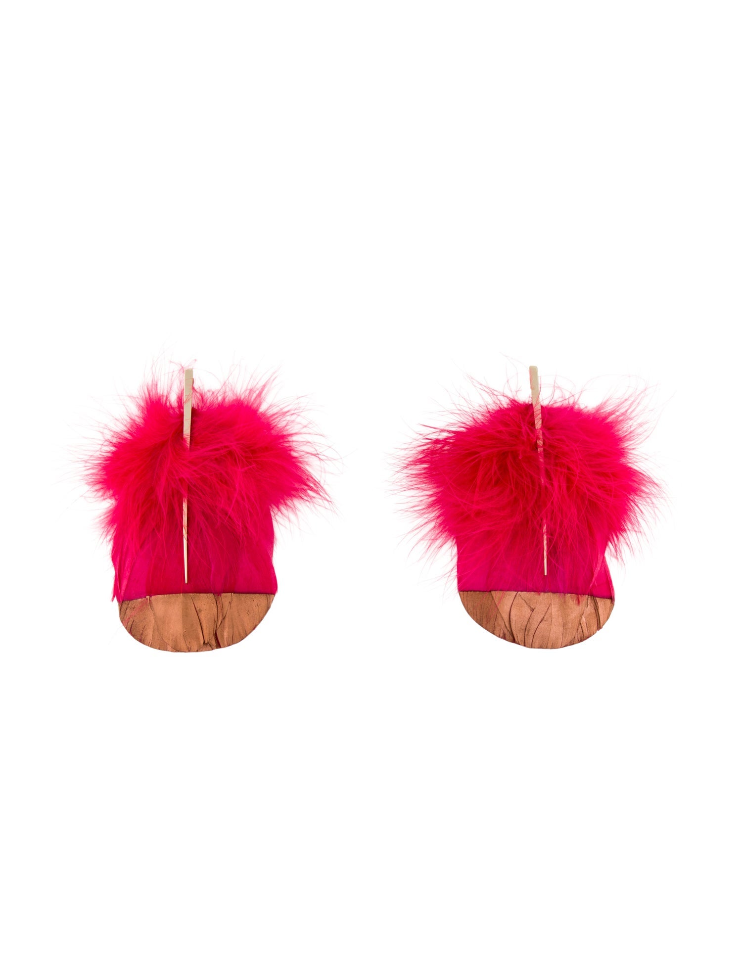Tom Ford Feather-Detail Drop Earrings