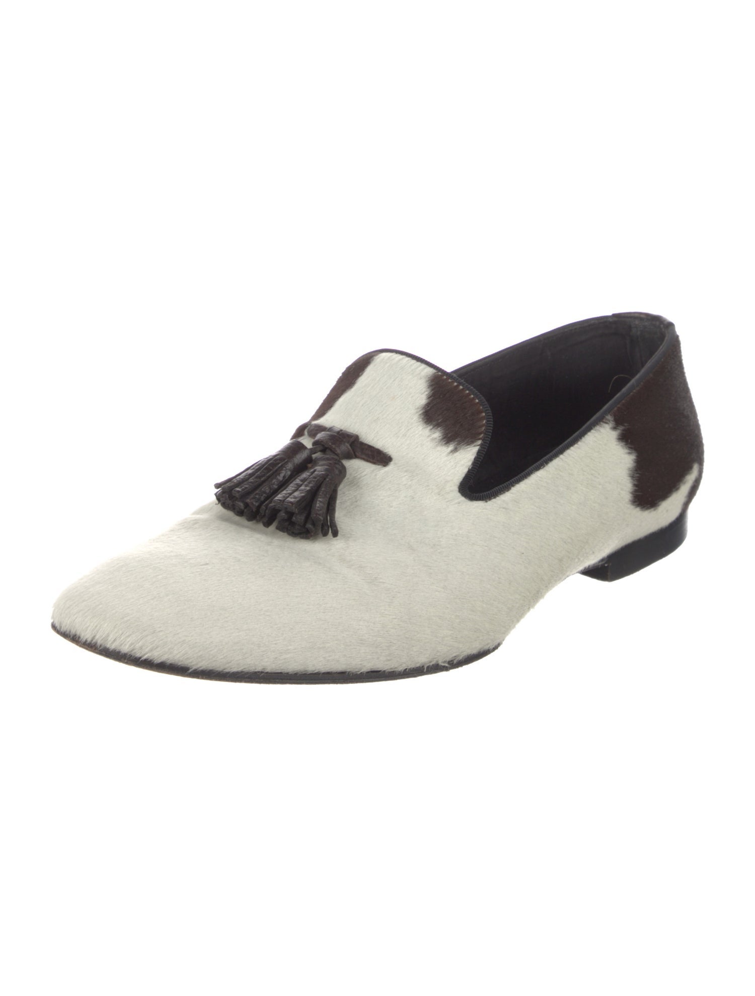 Tom Ford Ponyhair Animal Print Monk Straps