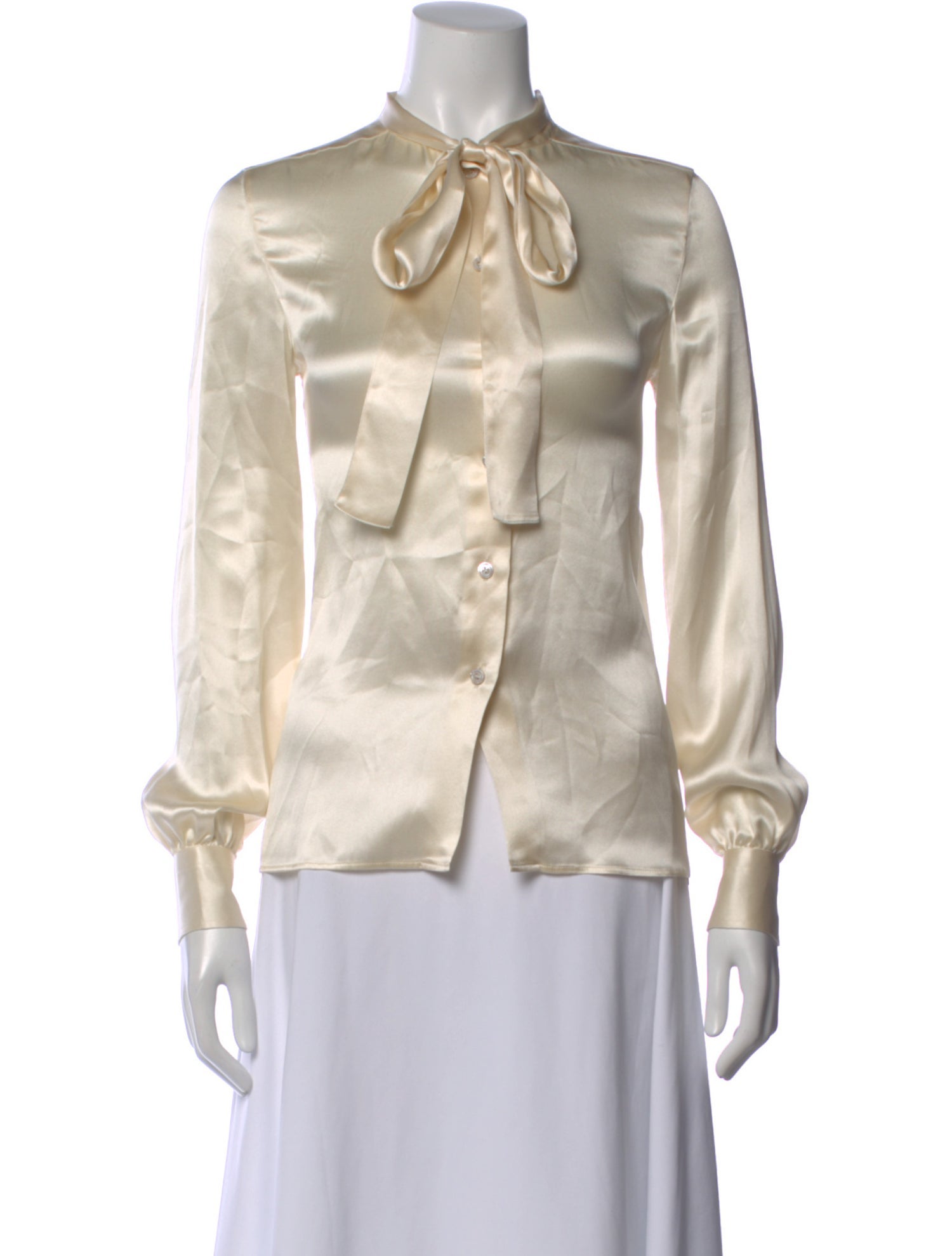 Tom Ford Silk Tie Neck Blouse