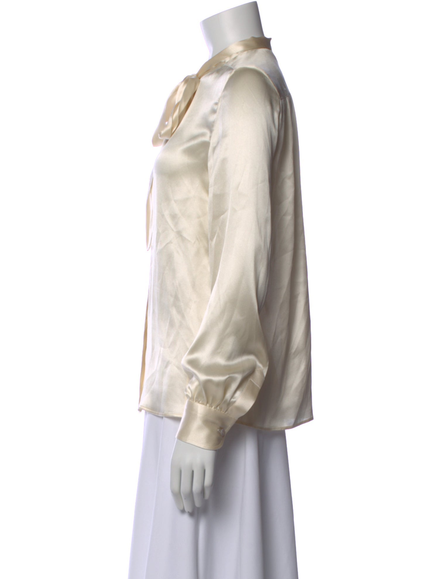 Tom Ford Silk Tie Neck Blouse