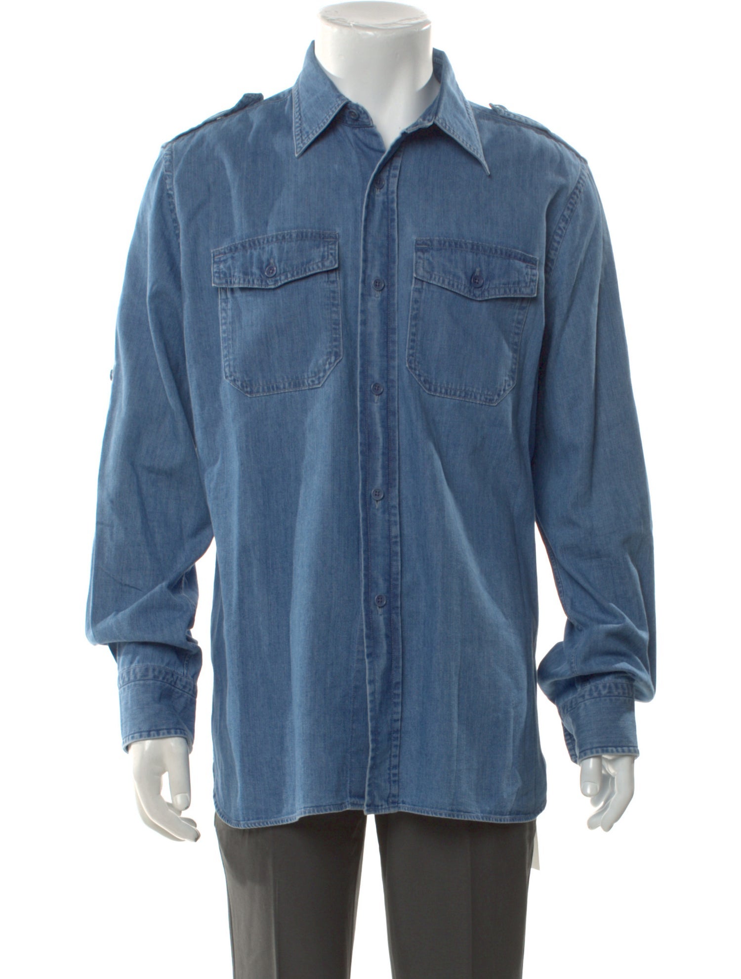 Tom Ford Long Sleeve Denim Shirt