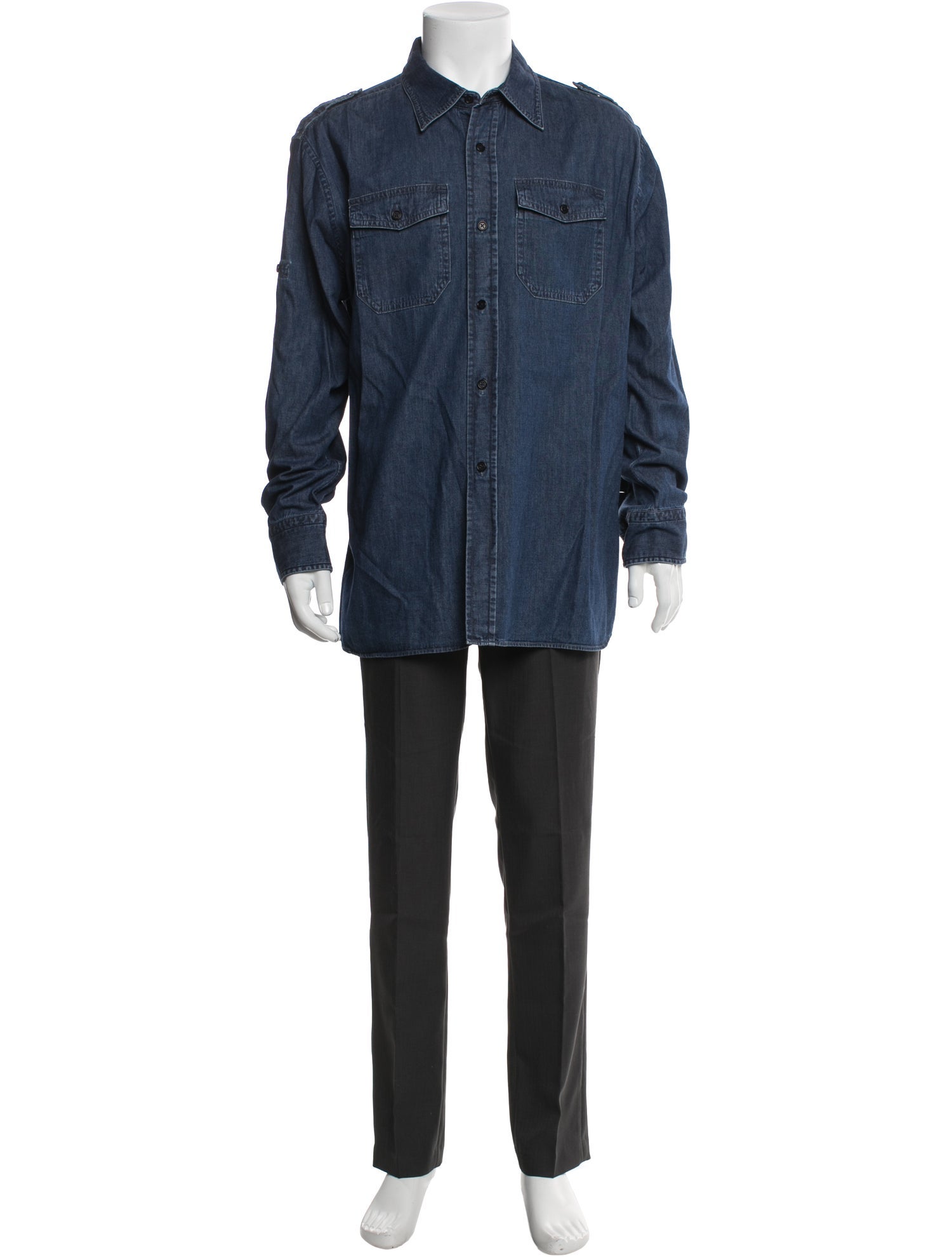 Tom Ford Long Sleeve Denim Shirt