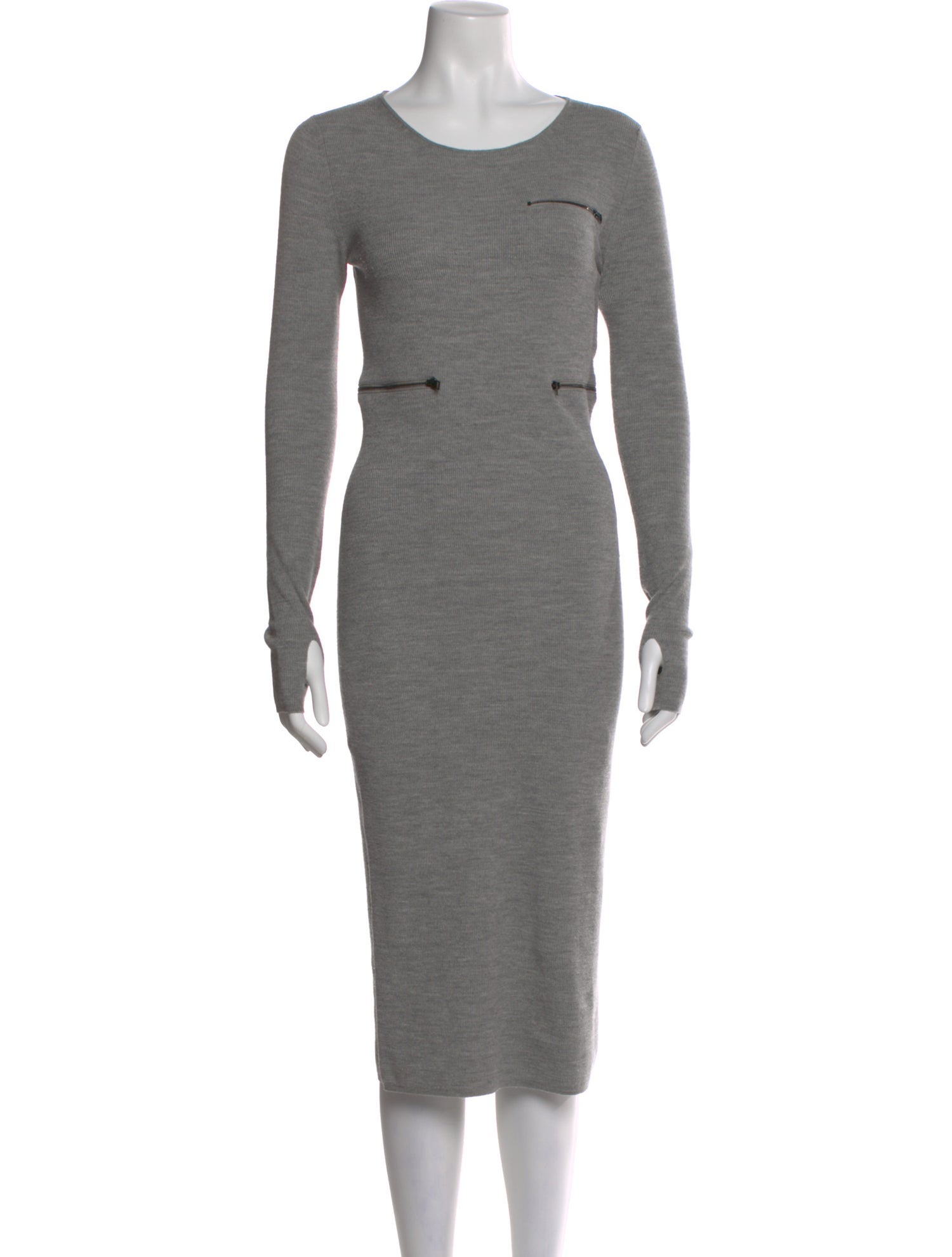 Tom Ford Virgin Wool Midi Length Dress