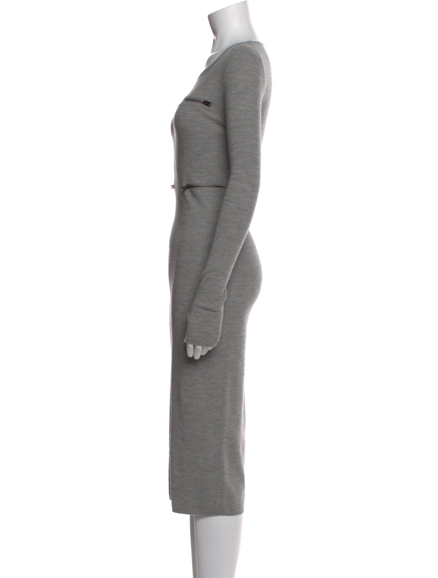 Tom Ford Virgin Wool Midi Length Dress