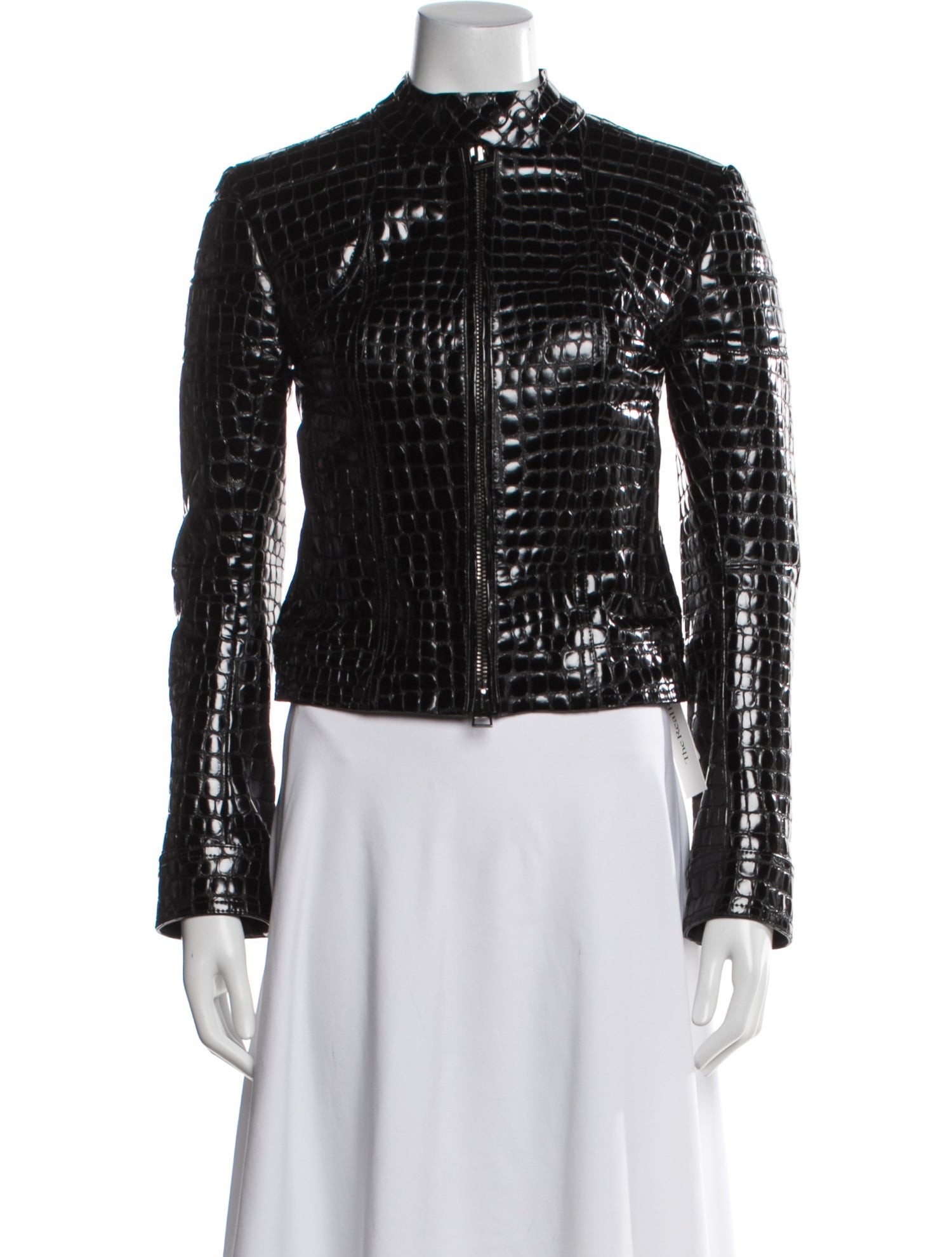Tom Ford Goat Leather Animal Print Jacket