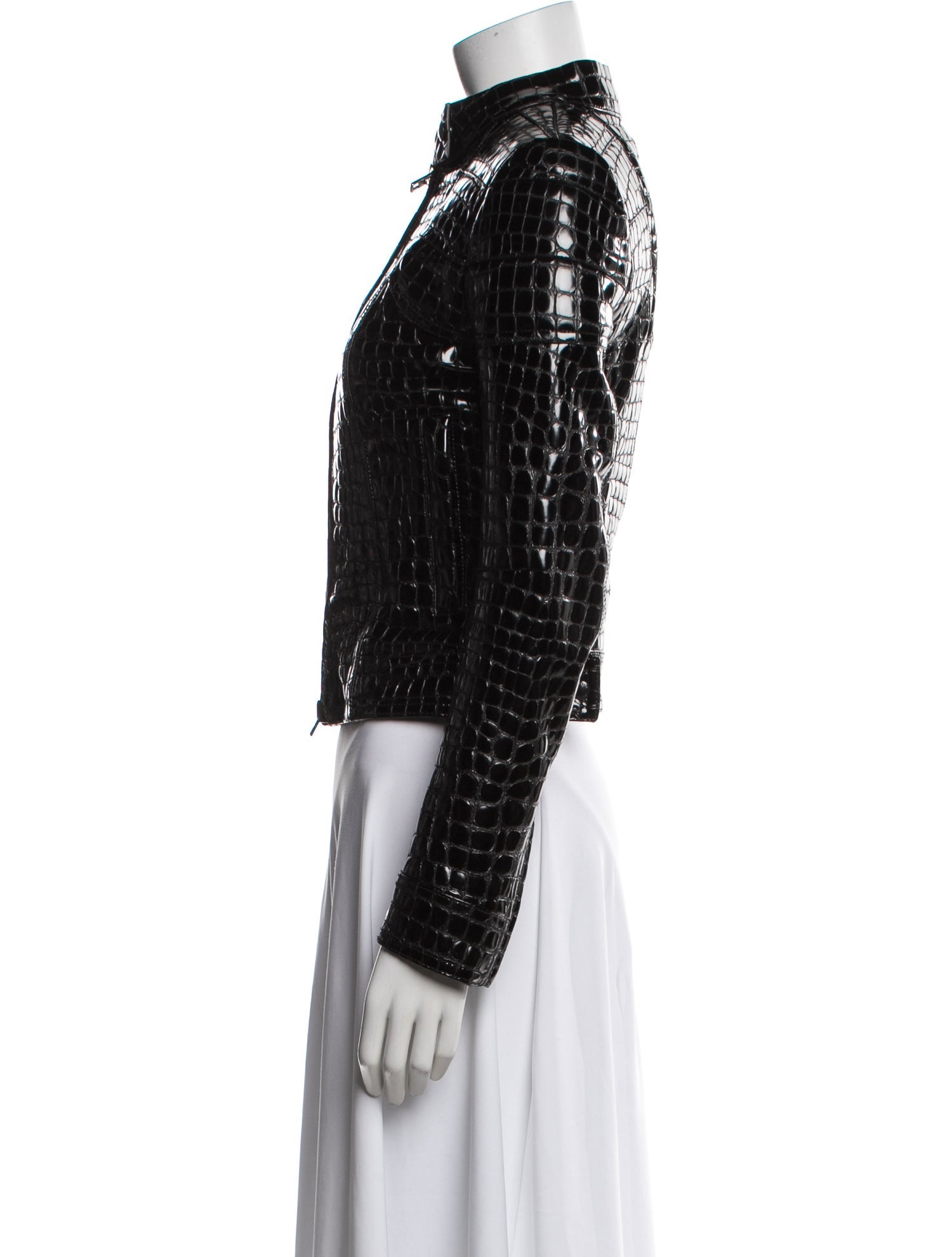 Tom Ford Goat Leather Animal Print Jacket