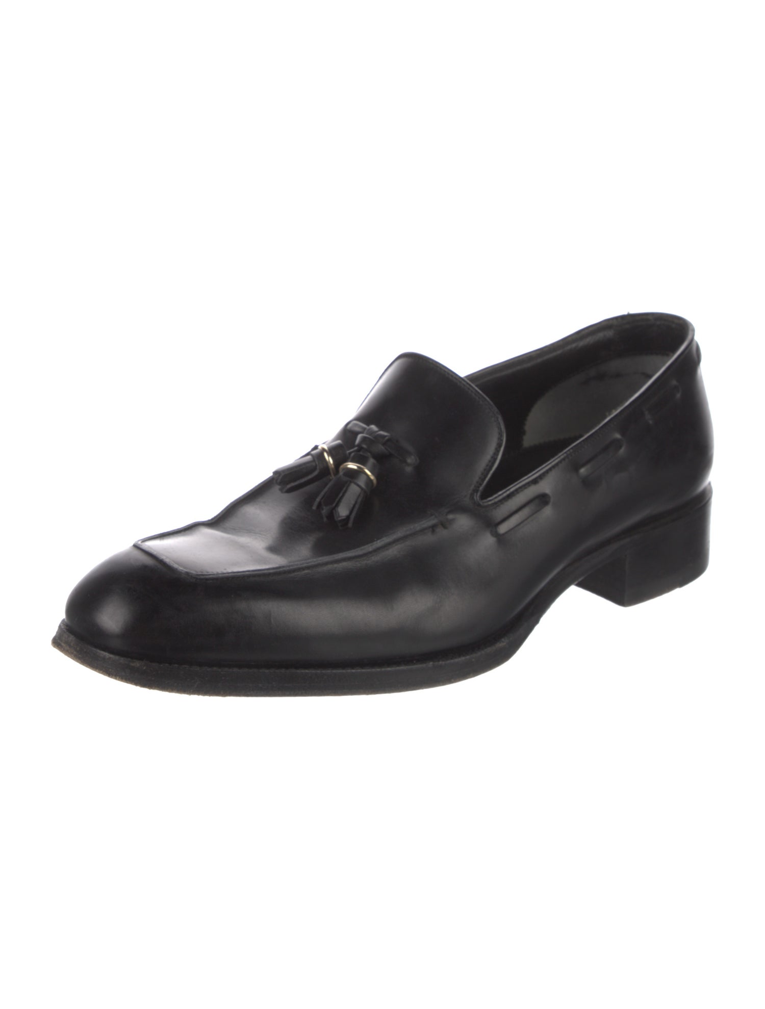 Tom Ford Leather Tassel Accents Monk Straps