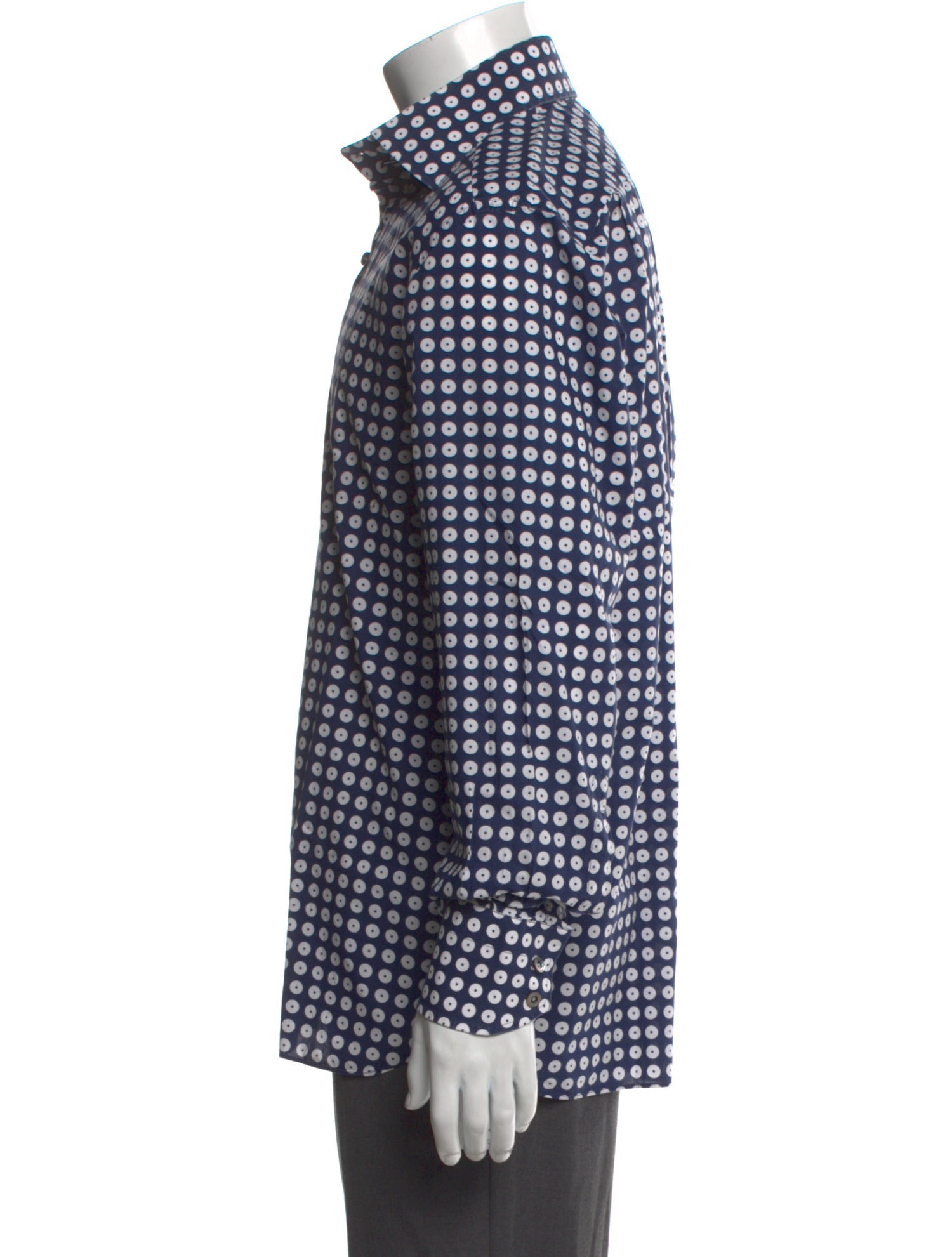 Tom Ford Polka Dot Print Long Sleeve Dress Shirt