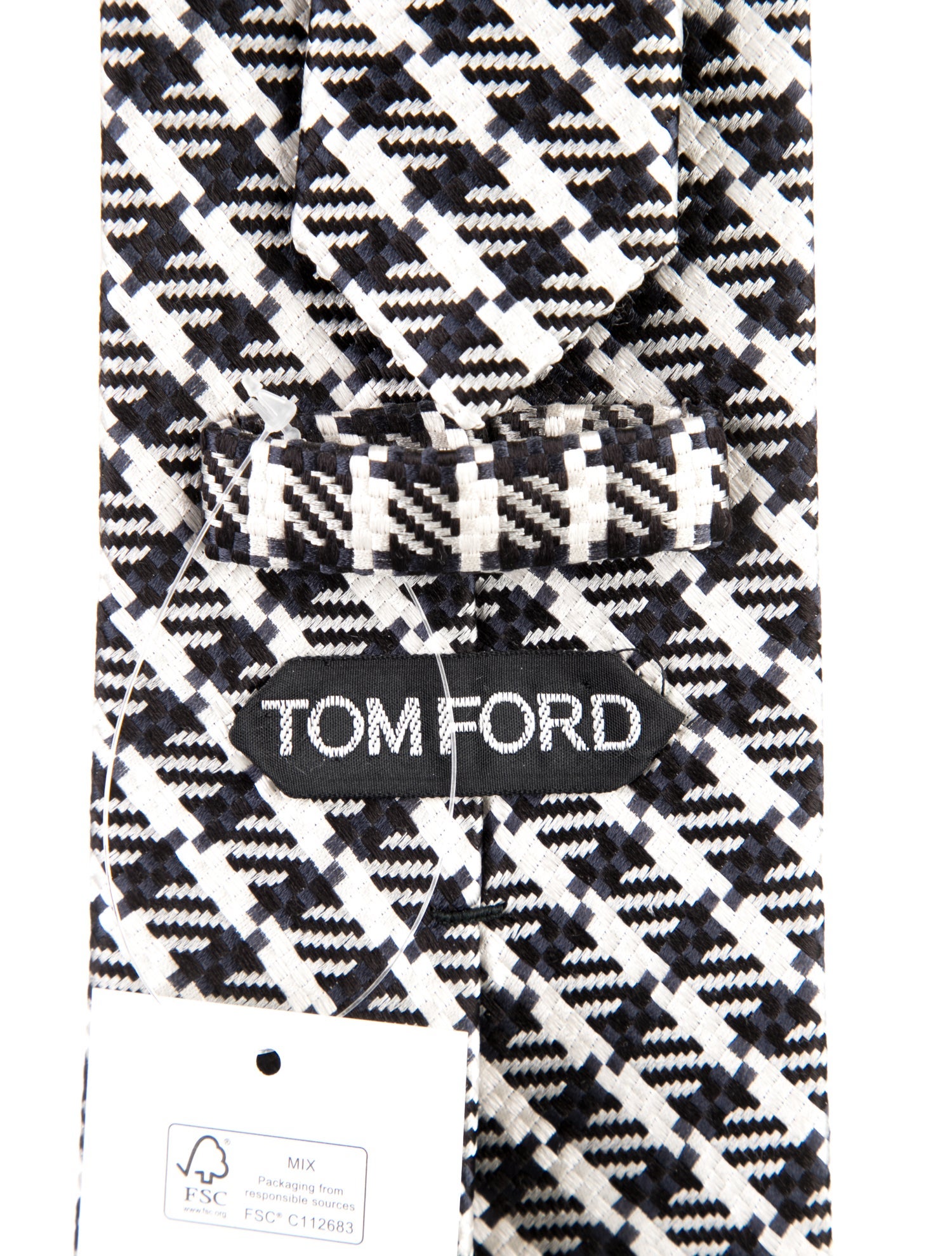 Tom Ford Pattern Print Silk Tie