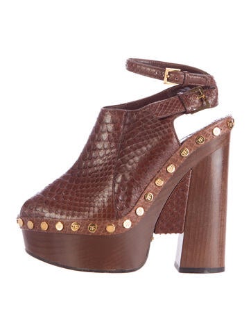 Tom Ford Python Platform Sandals
