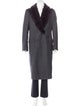 Tom Ford Mink Fur-Trimmed Herringbone Wool Overcoat