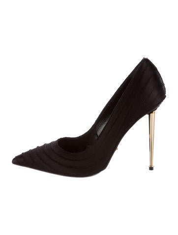 Tom Ford Satin Pointed-Toe Pumps