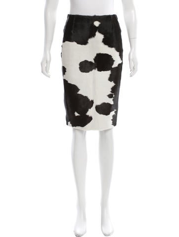 Tom Ford Ponyhair Pencil Skirt