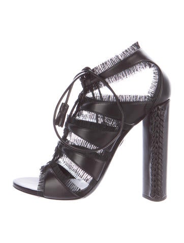 Tom Ford Lace-Up Leather Sandals
