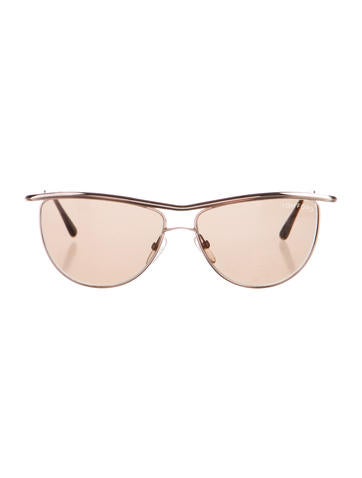 Tom Ford Helene Aviator Sunglasses