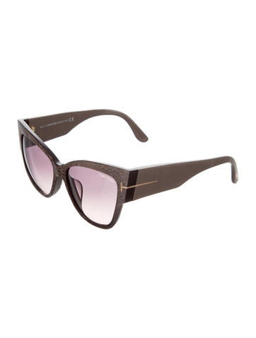 tom ford anoushka 57mm gradient cat eye sunglasses