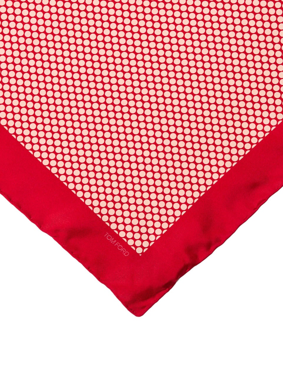 Tom Ford Silk Polka Dot Print Pocket Square