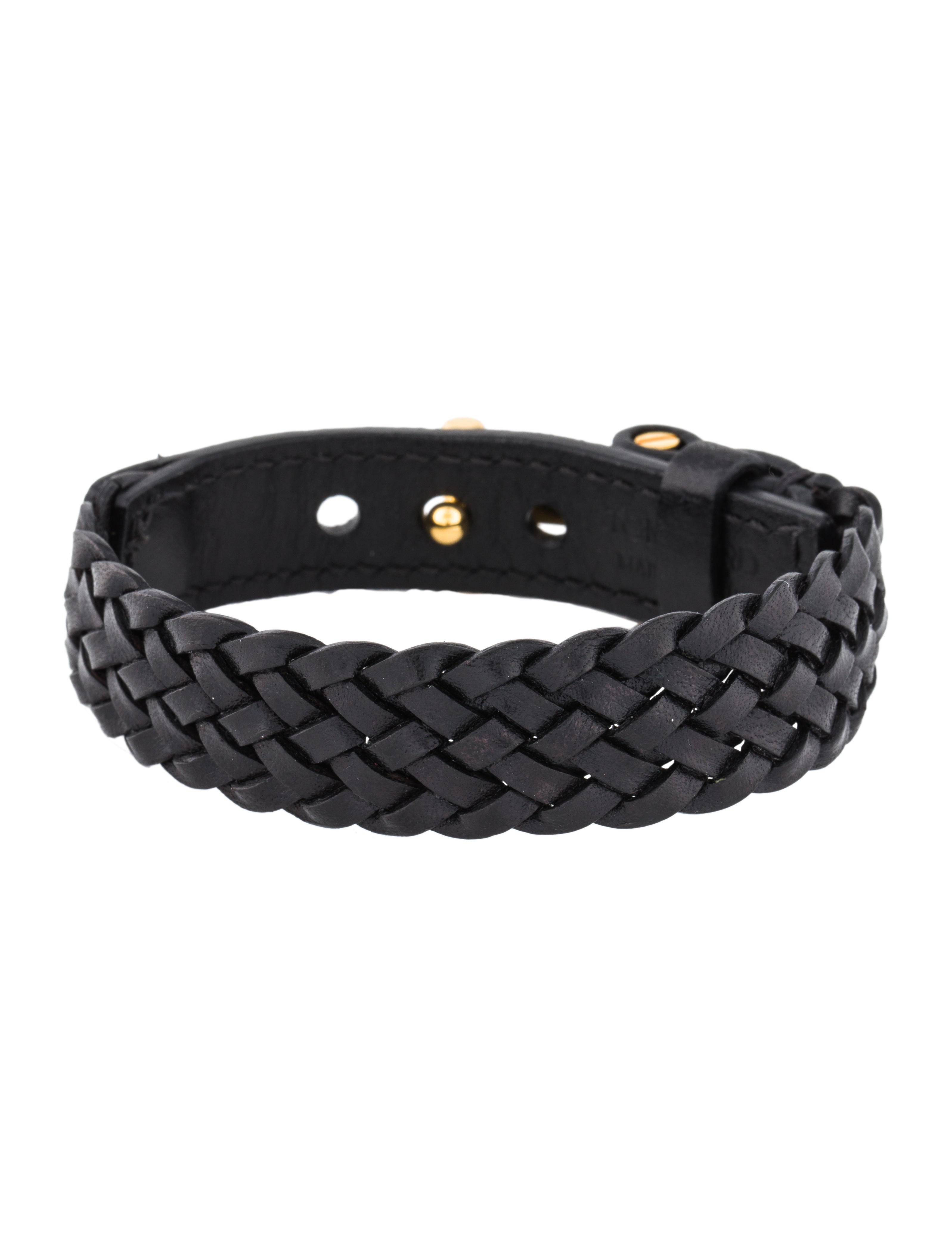 Tom Ford Woven Leather Wrap Bracelet Bracelets Tom44142 The Woven Leather Wrap Bracelet