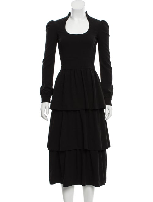 Tom Ford Wool Prairie Dress w/ Tags Black