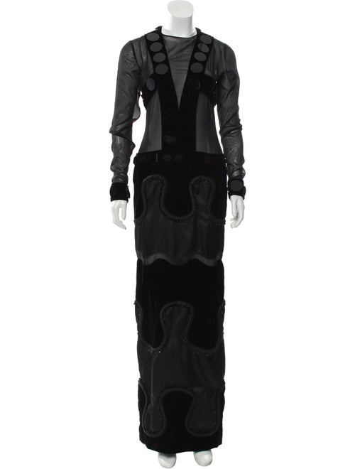 Tom Ford Velvet Evening Gown Black