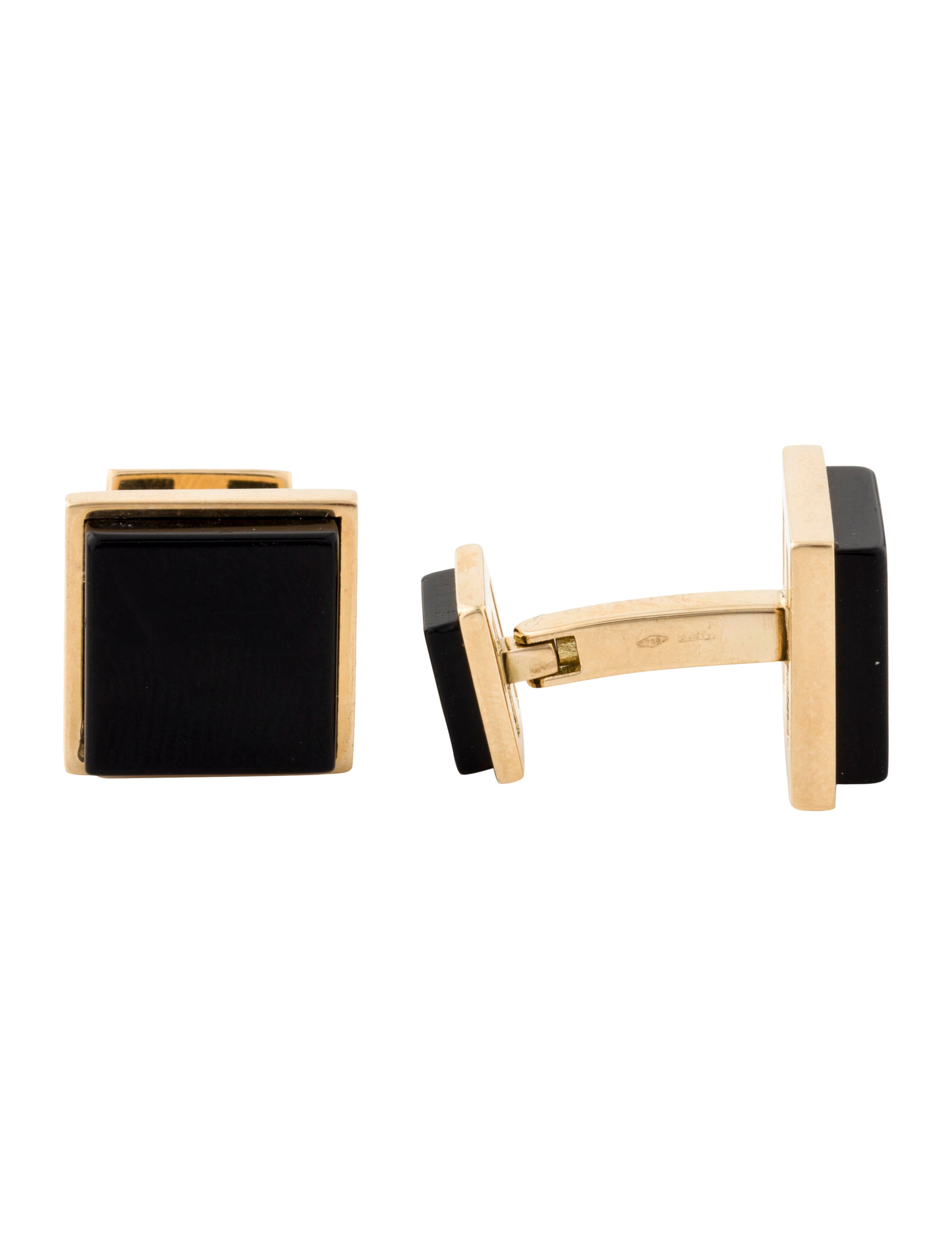 Tom Ford 18K Onyx Square Cufflinks Cufflinks TOM68758 The RealReal
