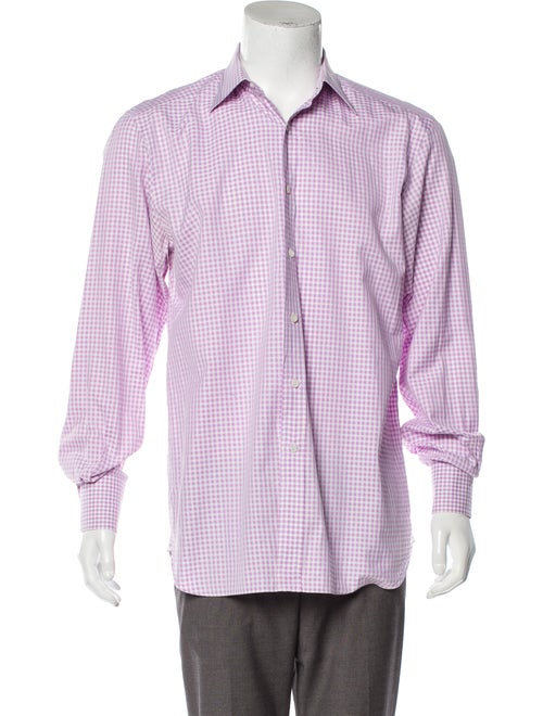Tom Ford Gingham Dress Shirt pink