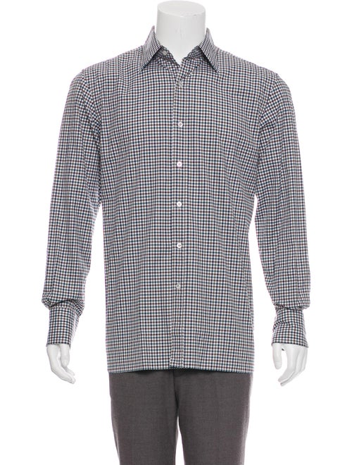Tom Ford Gingham Dress Shirt w/ Tags white