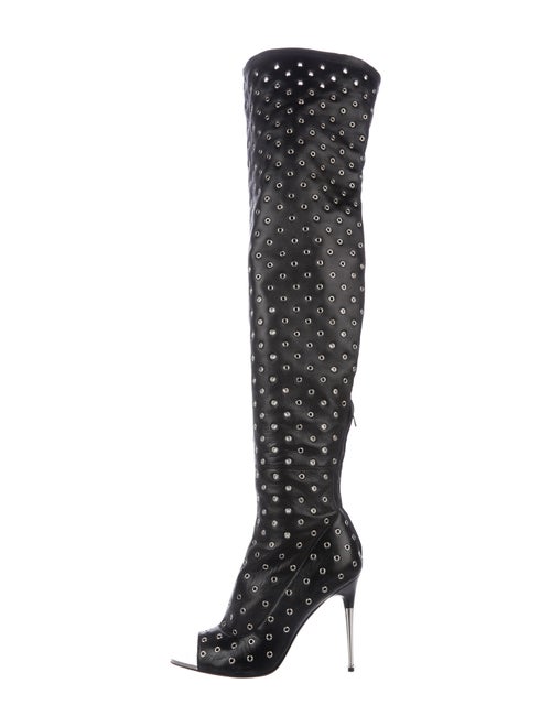 Tom Ford Grommet-Embellished Over-The-Knee Boots B