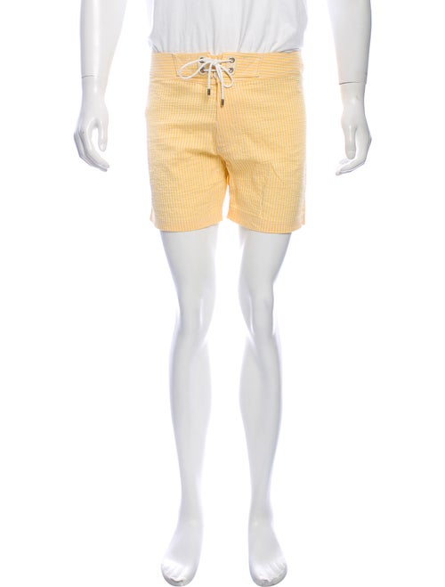 Tom Ford Striped Swim Trunks yellow