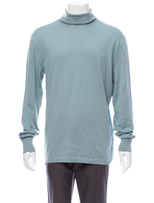 Tom Ford Turtleneck Long Sleeve Pullover Blue
