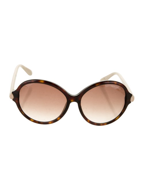 Tom Ford Tortoiseshell Round Sunglasses Brown