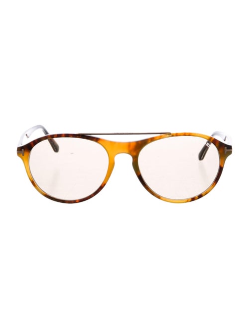 Tom Ford Cameron Round Sunglasses gold